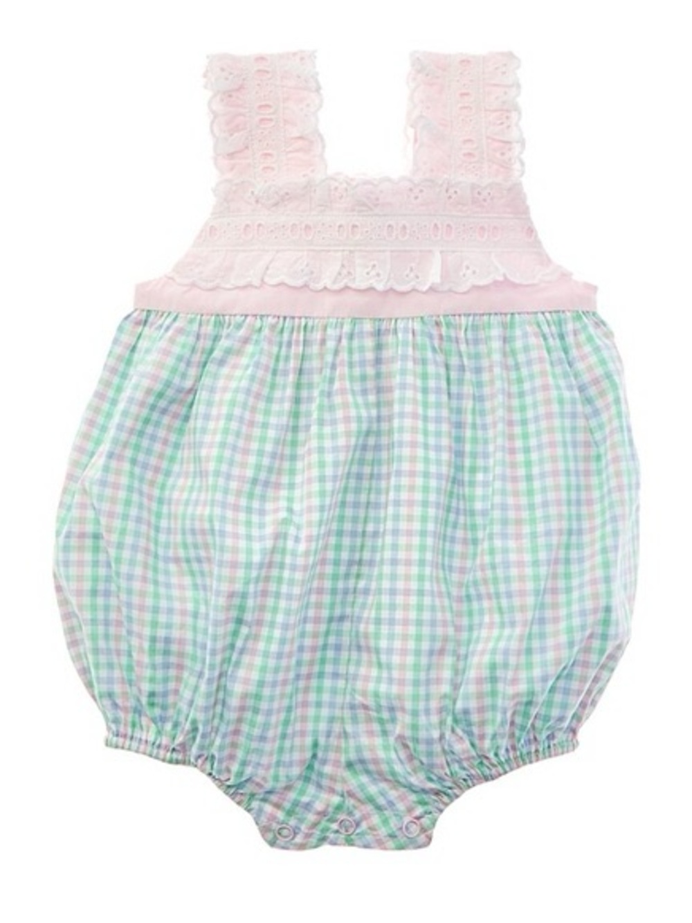 TBBC The Beaufort Bonnet Company 
Babs Bubble Romper In Broadcloth Palm Beach